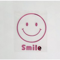 스마일 열전사지 옷디자인 티셔츠꾸미기 스티커, 라즈베리, 라인스마일, 1개