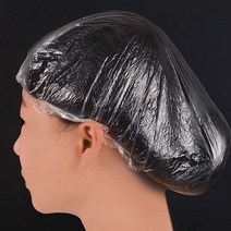 투명 방수 비닐 헤어캡 100P 머리 보호 헤어커버 1세트(100P), 10개