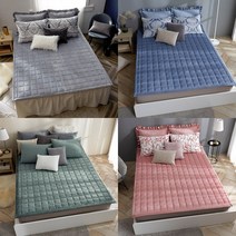 [다인데코] 모던 극세사 누빔패드 (SS/Q), 화이트