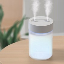 로아 LED 초음파가습기 무드등 소형 사무실 원룸 저소음 차량용 가정용 에어워셔 USB, 상세페이지 참조