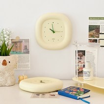 라운드 볼륨 탁상시계 바닐라 벽시계