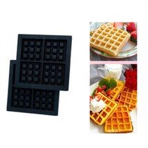와플팬 이동식 금형과 1400W 고양이 발 만화 와플 케이크 오븐 교체 플레이트와 벨기에 팬 메이커, 07 square waffle mould_02 220V