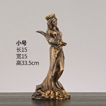 고급 정의의 여신상 변호사 사무실 인테리어 소품 구리 골드 인테리어, 트럼펫 콜드캐스팅 동운명의 여신