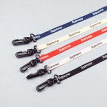 슈프림 레터링 마스크 목걸이 스트랩 분실방지 마스크끈