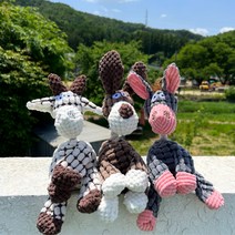 저스트펫 삑삑이 터그놀이 강아지 장난감 세트 (총 3개), B세트 ( 기린 + 삼색볼)