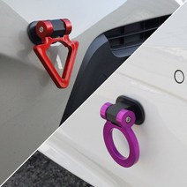 자동차 견인고리 스트랩 스터커 부착식, 02. BLUE, B TYPE (CIRCLE TYPE)