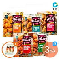 청정원 야식이야 치킨 5종 3개 골라담기+ 기획 핫도그x3, 01. 매운맛 입혔닭 400gx3+핫도그x3, 상세설명 참조