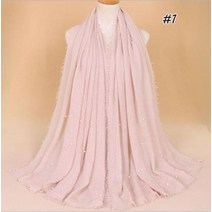 이슬람 여성용 스카프 숄 쉬폰 히잡plain crinkled cotton maxi 헤드