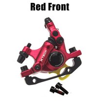 ZOOM HB-100 MTB 자전거 브레이크 오일 디스크 캘리퍼스 전기 스쿠 픽시 앞 뒷, 02 Red Front