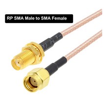 와이파이 증폭기 공유기 인터넷 RG316 케이블 SMA Male to / Female RF 어댑터 Pigtail 50 Ohm WIFI 라우터 안테나 연장 코드 점퍼 동축, RPSMA M to SMA F, 50CM
