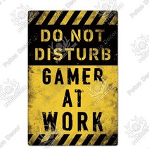 led글씨 네온바 Putuo 장식 재미 있는 게이머 금속 표지판 빈티지 주석 사인 직장에서 레트로 홈 하우스, 02 THA560_01 20x30cm