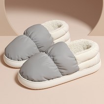 등산 방한부츠 아웃도어 겨울 토스트 여성 남성 슬리퍼 플러시 미끄럼 방지 코튼 듀얼 실내 모피 야외 홈