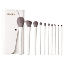 MOLLM 메이크업 브러쉬 브러쉬 세트 파운데이션 브러쉬 아이섀도우 붓 10종, 1개, 화이트 상품 사진