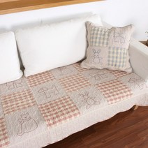 아이비데코 레드스티치 쇼파패드 북유럽디자인 빅사이즈 쇼파매트