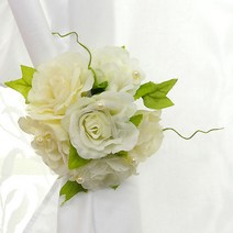 [리빙데코] 화이트 커튼장식집게, 1개