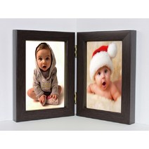 대상아트갤러리 33번 99번 유치원 어린이집 경첩 이중 더블 수지 액자 감사장 3*5 4*6 5*7 6*8 8*10 A4 더블 액자, 33번월넛