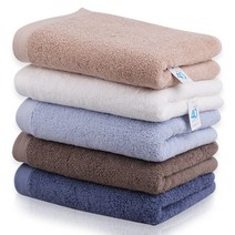 앰버서드 로베르타 40수 코마사 세트 수건 타올 선물용 행사용 답례품 맟춤 호텔, 랜덤, 5매