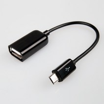 아이젠트 OTG USB 케이블, 블랙, 1개