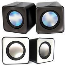 QNIX 미니 USB 컴퓨터스피커 PC 스피커, 화이트, QS-1000U