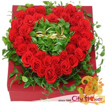 [cityflower 꽃상자] 빅하트/생일선물 프로포즈 기념일/전국당일배송꽃배달