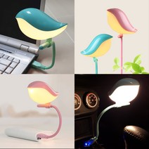 TENEE 버드램프 휴대용 USB램프/LED/무드등 조명 라이트, 핑크