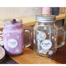 카페 눈꽃 드링크자 600ml, 투명