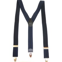 네이비색상의 마른모 멜빵/고무벤딩소재로 편한 남자멜빵/센스있는 코디 서스펜더