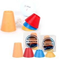 카시야골프 사계절용 포웨이 고무 골프티 (4개입), 색상랜덤