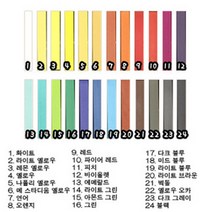 할로윈 소품/일본 대박상품 헤어 쵸크 [낱개판매], 20. 라이트 브라운, 1개