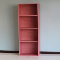 양지가구 공간박스4단 책장 책장 책꽂이 수납장 교구장 정리함 공간박스 양지책장 어린이집 유치원 공간정리 틈새장 3단책장 원목책꽂이 삼나무 조립형 전면책장, 공간4단 진달래