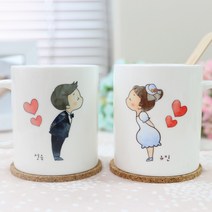 핸드팩토리 [주문제작] 커플츄츄 머그컵 (2set) 일반머그, B TYPE, 2개, 2세트