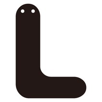 e베이비랜드 블랙 이니셜 펠트 가랜드 DIY, L, 1개