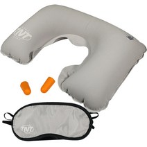 TNT Travel Gear 공기목베개 3종세트. 목베개+안대+귀마개 목베게 캠핑용품 차박용품 기내용품