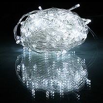 종로조명 LED 300구 점멸기일체형 검정선 앵두전구, 백색