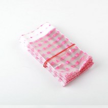 비즈아이 선물포장, 48_하트포장용비닐OPP접착7X10cm_1묶음(200개)