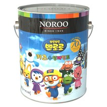(주)노루페인트 노루페인트 뽀로로 키즈 수성페인트, 3.8L, 크롱 연두