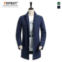 탑보이 히든 버튼 롱코트 (JW342)