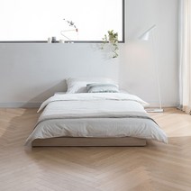 리바트 뉴트 저상형 슈퍼싱글 침대 기본형(매트별도), 브라운