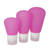 보냄 실리콘 화장품용기공병, 핑크, 89ML