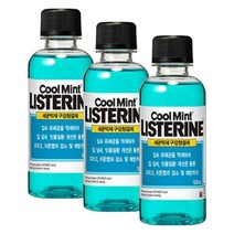 리스테린 쿨민트 구강청결제, 100ml, 3개