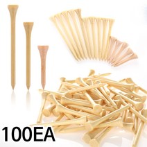 카시야 원목 골프티 사이즈혼합 100개, 롱50개＋숏50개