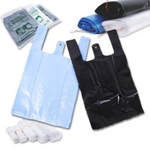트렌드코리아 손잡이 마트봉투 검정, 대, 100매