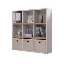 리바트 뉴프렌즈 3단 1200 책장 (화이트콤비 화이트), 화이트콤비