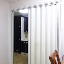 홀딩도어 자바라 A타입, 01.홀딩 A-홀겹 화이트, 개폐방식-4.양중개