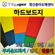 영신종이도매센터 1.5T 하드보드지, 빨강, 2절 5매