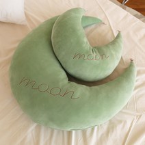 쉬즈가 소커 유니크패밀리 극세사 인형 쿠션 인형쿠션/수면쿠션, 달(목쿠션)-그린