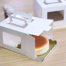 이홈베이킹 미니 창 화이트 케익상자, 1개