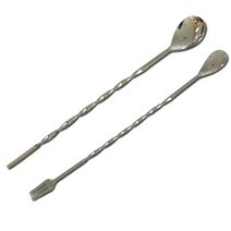 BAR스푼 바스푼/칵테일스푼/롱티스푼 포크겸용, 칵테일 롱티스푼(대), 1개