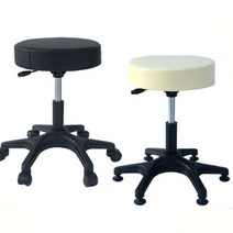 파미가구 피오르 환의자 병원용 업소용 작업의자 보조의자, 블랙_6발형_이동식