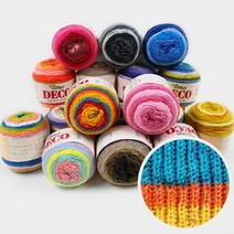 나은몰 데코얀 털실 넥워머 스웨터 숄 조끼 목도리 뜨개실, 02 코스모스